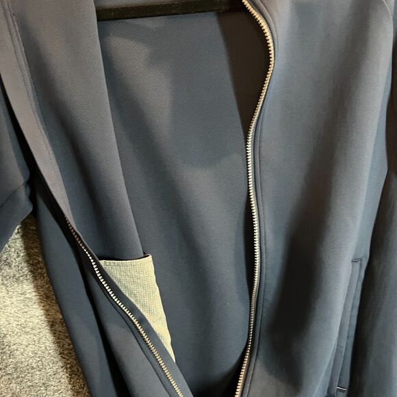 Asher Golf Jacket Mens Small Blue Performance Full Zip Outdoors Casual Preppy - Picture 4 of 9